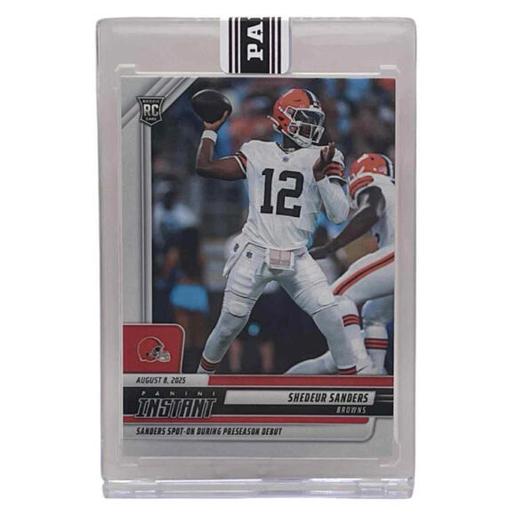 Other - 2025 Panini Instant NFL #11 Shedeur Sanders Debut Browns Rookie Card (RC)